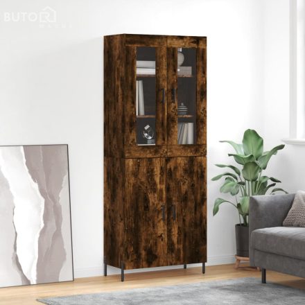 vidaXL füstös tölgy színű szerelt fa magasszekrény 69,5 x 34 x 180 cm