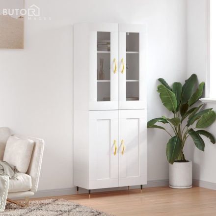 vidaXL fehér szerelt fa magasszekrény 69,5 x 34 x 180 cm