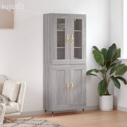vidaXL szürke sonoma szerelt fa magasszekrény 69,5 x 34 x 180 cm