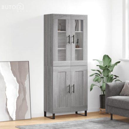 vidaXL szürke sonoma szerelt fa magasszekrény 69,5 x 34 x 180 cm