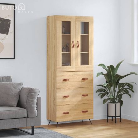vidaXL sonoma tölgy szerelt fa magasszekrény 69,5 x 34 x 180 cm