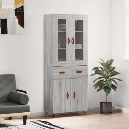 vidaXL szürke sonoma szerelt fa magasszekrény 69,5 x 34 x 180 cm