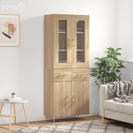 vidaXL sonoma tölgy szerelt fa magasszekrény 69,5 x 34 x 180 cm