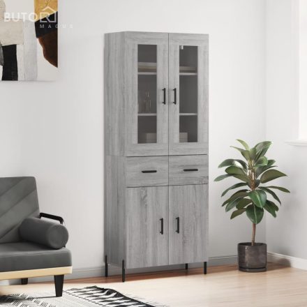 vidaXL szürke sonoma szerelt fa magasszekrény 69,5 x 34 x 180 cm