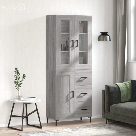 vidaXL szürke sonoma szerelt fa magasszekrény 69,5 x 34 x 180 cm
