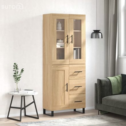 vidaXL sonoma tölgy szerelt fa magasszekrény 69,5 x 34 x 180 cm