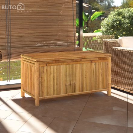 vidaXL bambusz kerti tárolóláda 110 x 52 x 55 cm