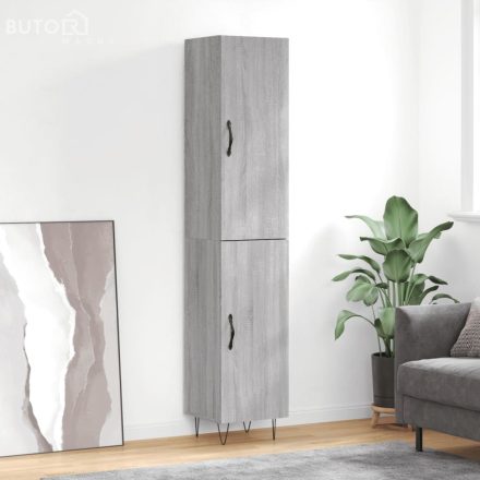 vidaXL szürke sonoma szerelt fa magasszekrény 34,5 x 34 x 180 cm