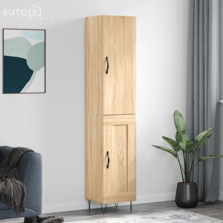 vidaXL sonoma tölgy szerelt fa magasszekrény 34,5x34x180 cm