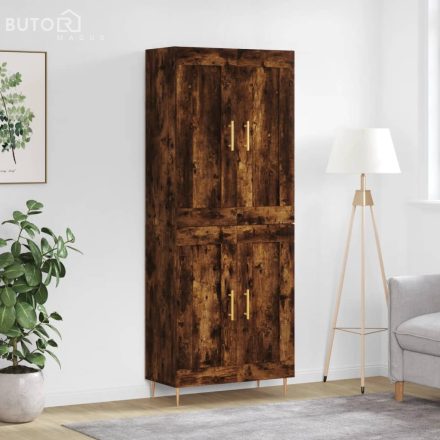 vidaXL füstös tölgy színű szerelt fa magasszekrény 69,5 x 34 x 180 cm