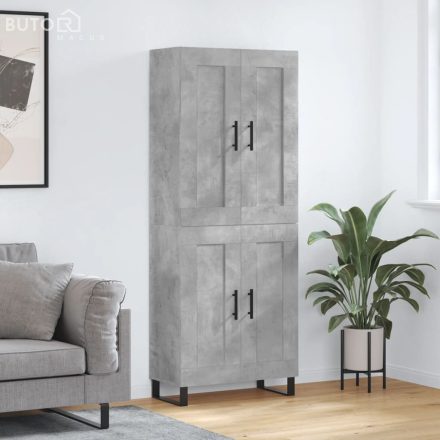 vidaXL betonszürke szerelt fa magasszekrény 69,5 x 34 x 180 cm