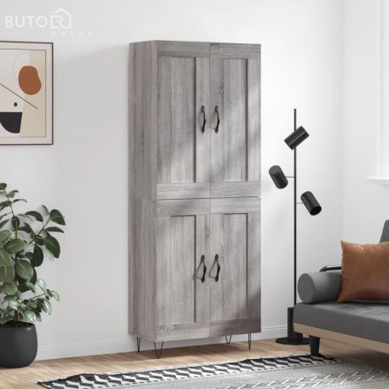 vidaXL szürke sonoma szerelt fa magasszekrény 69,5 x 34 x 180 cm