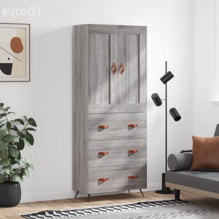 vidaXL szürke sonoma szerelt fa magasszekrény 69,5 x 34 x 180 cm