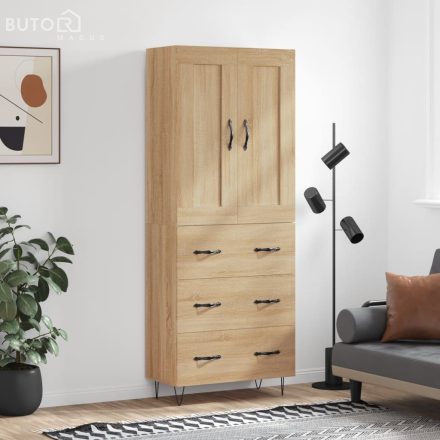 vidaXL sonoma tölgy szerelt fa magasszekrény 69,5 x 34 x 180 cm