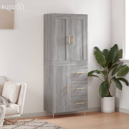 vidaXL szürke sonoma szerelt fa magasszekrény 69,5 x 34 x 180 cm