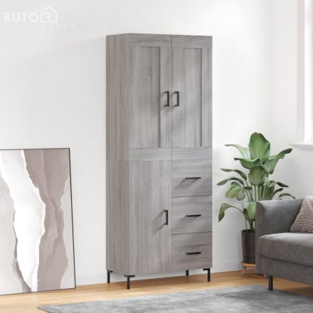 vidaXL szürke sonoma szerelt fa magasszekrény 69,5 x 34 x 180 cm