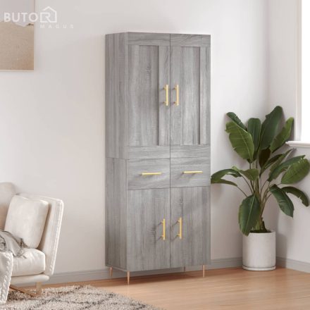 vidaXL szürke sonoma szerelt fa magasszekrény 69,5 x 34 x 180 cm