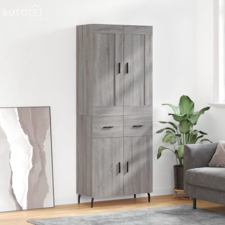 vidaXL szürke sonoma szerelt fa magasszekrény 69,5 x 34 x 180 cm