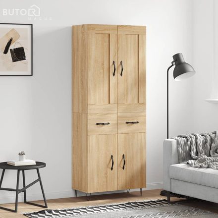 vidaXL sonoma tölgy szerelt fa magasszekrény 69,5 x 34 x 180 cm
