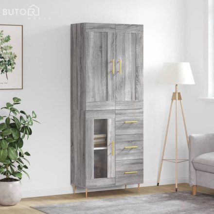 vidaXL szürke sonoma szerelt fa magasszekrény 69,5 x 34 x 180 cm