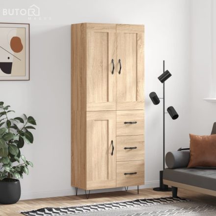 vidaXL sonoma tölgy szerelt fa magasszekrény 69,5 x 34 x 180 cm