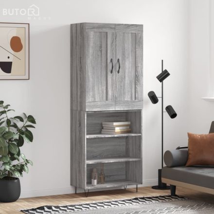 vidaXL szürke sonoma szerelt fa magasszekrény 69,5 x 34 x 180 cm