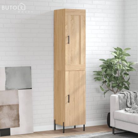vidaXL sonoma tölgy szerelt fa magasszekrény 34,5x34x180 cm