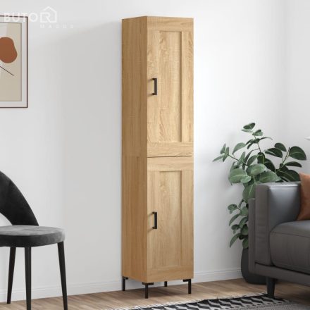 vidaXL sonoma tölgy szerelt fa magasszekrény 34,5x34x180 cm