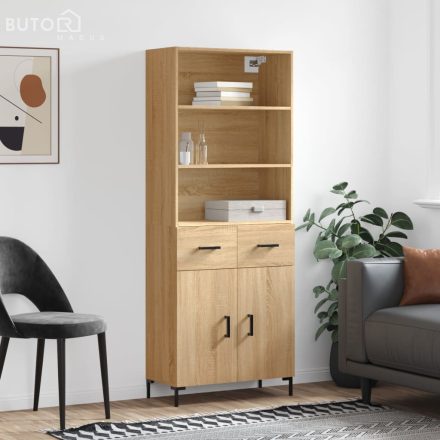 vidaXL sonoma tölgy szerelt fa magasszekrény 69,5 x 34 x 180 cm