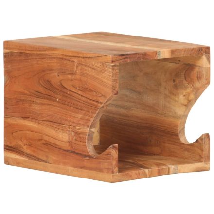 vidaXL falra szerelhető tömör akácfa kerékpártartó 35 x 25 x 25 cm