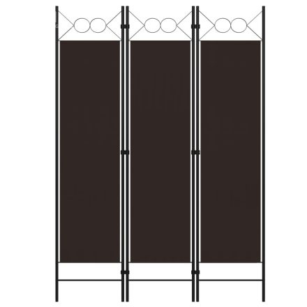 vidaXL barna 3 paneles paraván 120 x 180 cm