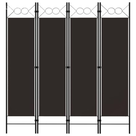 vidaXL barna 4 paneles paraván 160 x 180 cm