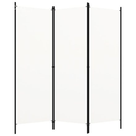 vidaXL fehér 3 paneles paraván 150 x 180 cm