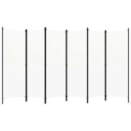 vidaXL fehér 6 paneles paraván 300 x 180 cm 