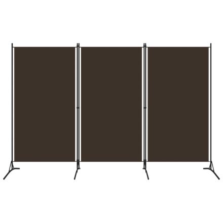 vidaXL barna 3 paneles paraván 260 x 180 cm