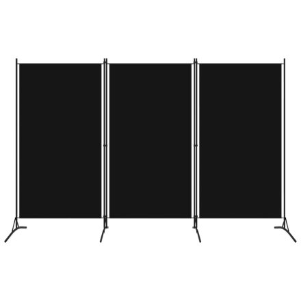 vidaXL fekete 3 paneles paraván 260 x 180 cm 