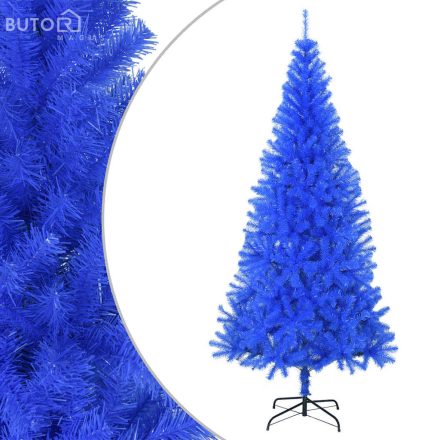 vidaXL kék PVC műkarácsonyfa állvánnyal 210 cm