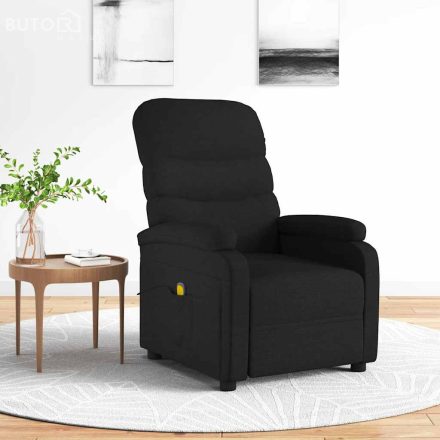 vidaXL fekete szövet masszázsfotel