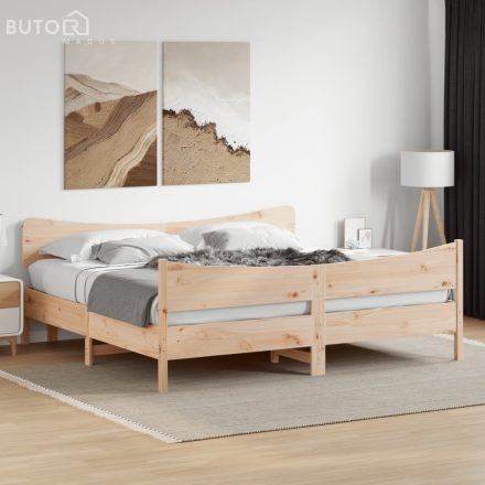 vidaXL tömör fenyőfa ágy matrac nélkül 200 x 200 cm