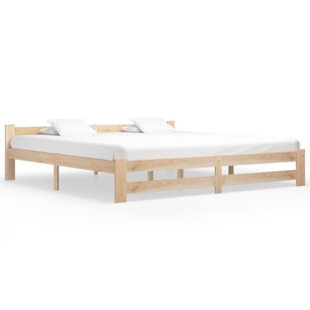 vidaXL tömör fenyőfa ágykeret matrac nélkül 200 x 200 cm
