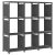 vidaXL 9 rekeszes szürke szövet bemutató polc 103 x 30 x 107,5 cm