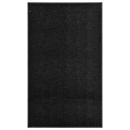 vidaXL fekete kimosható lábtörlő 90 x 150 cm