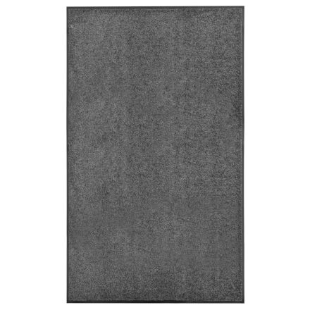 vidaXL antracitszürke kimosható lábtörlő 90 x 150 cm