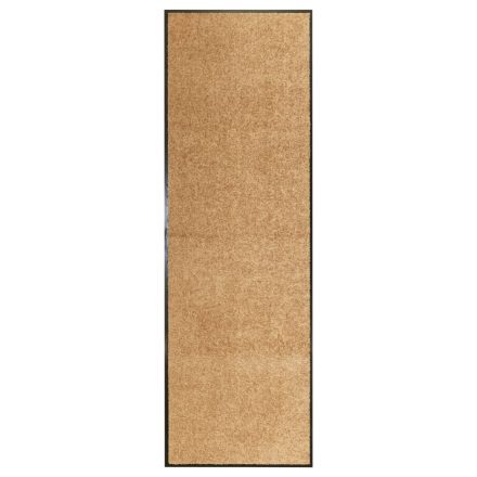 vidaXL krémszínű kimosható lábtörlő 60 x 180 cm