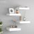 vidaXL 4 db fehér MDF lebegő fali polc 23 x 23,5 x 3,8 cm