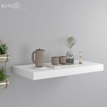 vidaXL fehér MDF lebegő fali polc 50 x 23 x 3,8 cm