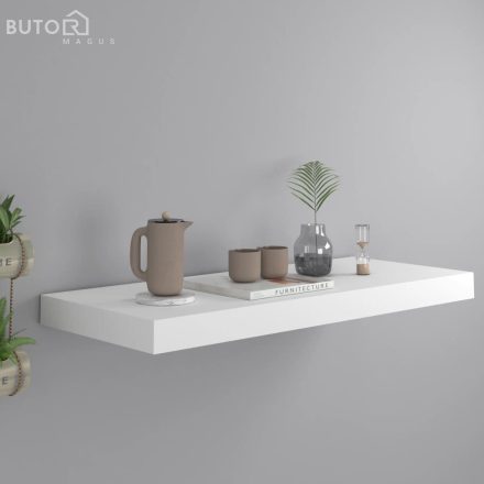 vidaXL fehér MDF lebegő fali polc 60 x 23,5 x 3,8 cm