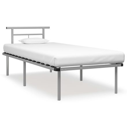 vidaXL szürke fém ágykeret 90 x 200 cm