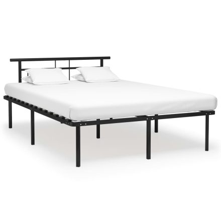 vidaXL fekete fém ágykeret 160 x 200 cm