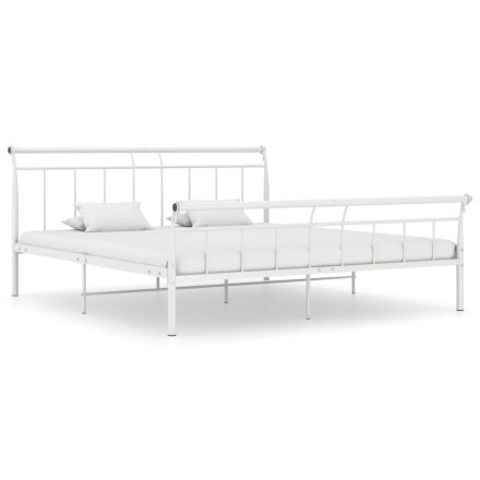 vidaXL fehér fém ágykeret 200 x 200 cm